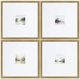 Crestview Collection Rosa 4-Piece Green Wall Art Set-0