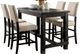 Furniture of America® Sania 5-Piece Antique Black/Beige Counter Table Set-0