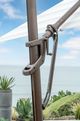 Treasure Garden Starlux AKZ Plus Cantilevers Black/Silver Metal Outdoor Umbrella-2
