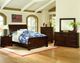 Vaughan-Bassett Hanover Dark Cherry Queen Sleigh Bed-1