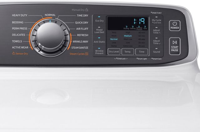 Samsung 7.4 Cu. Ft. White Front Load Gas Dryer-4