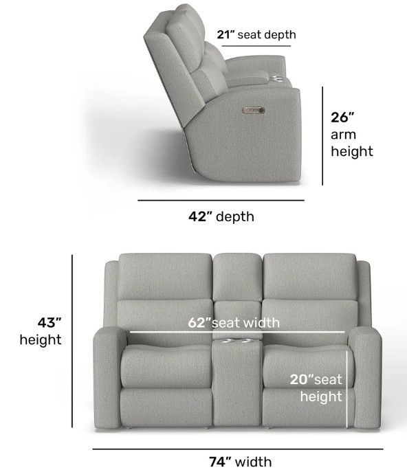 Flexsteel® Customizable Score Power Reclining Loveseat with Console and Power Headrests and Lumbar-2