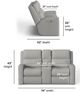 Flexsteel® Customizable Score Power Reclining Loveseat with Console and Power Headrests and Lumbar-2