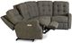Flexsteel® Devon Gray Power Reclining Sectional-1