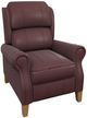 Best® Home Furnishings Customizable Joanna Leather Power Tilt Headrest High Leg Recliner with Honey Birch Legs-0