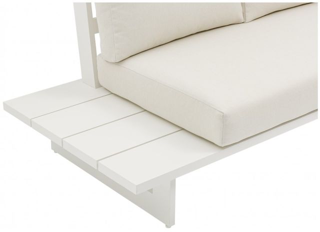 Meridian Furniture Maldives 6-Piece Cream Aluminum/Fabric Outdoor Modular Sectional-4