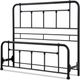 Leggett & Platt® Baldwin 2 Piece Textured Black Queen Headboard Set-0