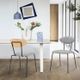Armen Living Neo 2-Piece Gray/Black Dining Chairs-4