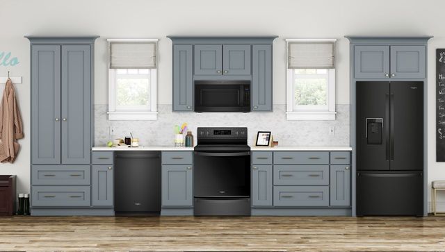 Whirlpool® 30" Black Freestanding Electric Range-1