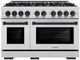 ZLINE Autograph Edition 48" Stainless Steel Pro Style Gas Range with Matte Black Accents-0