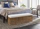 Universal Explore Home™ Getaway Coastal Living Home Rattan Natural/Nomad Snow Bench-1