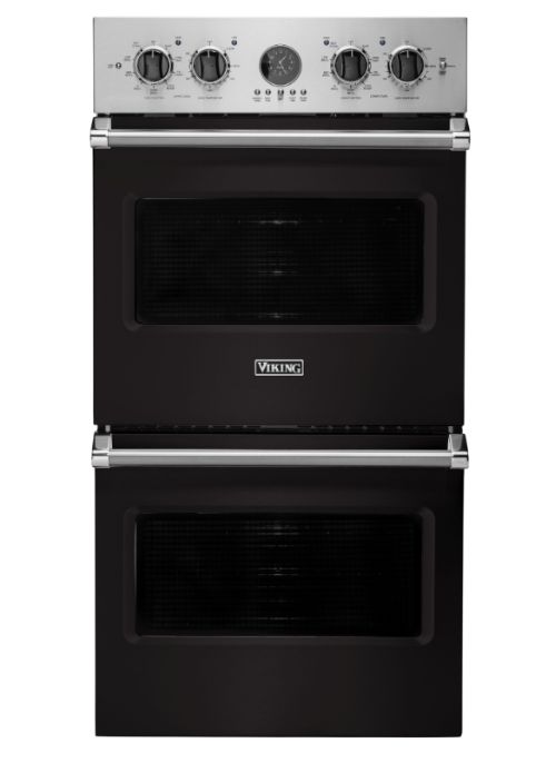 Viking® 5 Series 27" Onyx Double Electric Premiere Wall Oven-0