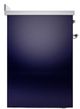 Ilve® Nostalgie II Noblesse 30'' Midnight Blue Pro Style Induction Range with Chrome Trim-2