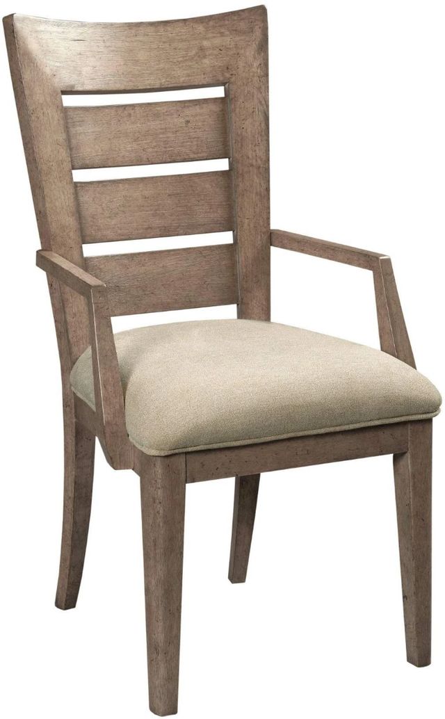 American Drew® Skyline Beige/Brown Ladder Back Arm Chair-0