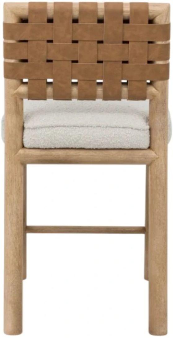 Modus Furniture Dorsey Ginger/Ricotta Upholstered Counter Stool-4