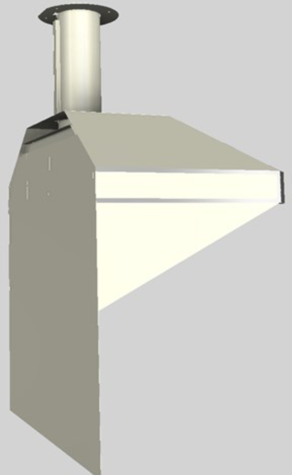 Vent-A-Hood® A Series 36" Biscuit Retro Style Wall Mounted Range Hood-2
