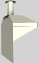 Vent-A-Hood® A Series 36" Biscuit Retro Style Wall Mounted Range Hood-2