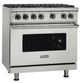 Viking® 5 Series 36" Stainless Steel Pro Style Liquid Propane Gas Range-1