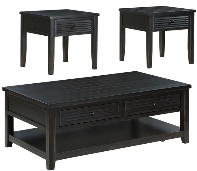 Coaster® Concord 3-Piece Distressed Java Occasional Table Set-0