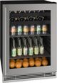 U-Line 24" 5.5 Cu. Ft. Stainless Steel Beverage Center-0
