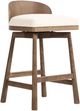 Four Hands Cloris Thames Cream Swivel Bar and Counter Stool-0