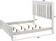 Crown Mark Cressida White King Panel Bed-5