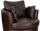 Luke Home Jodie Bomber Walnut Swivel Chair-1