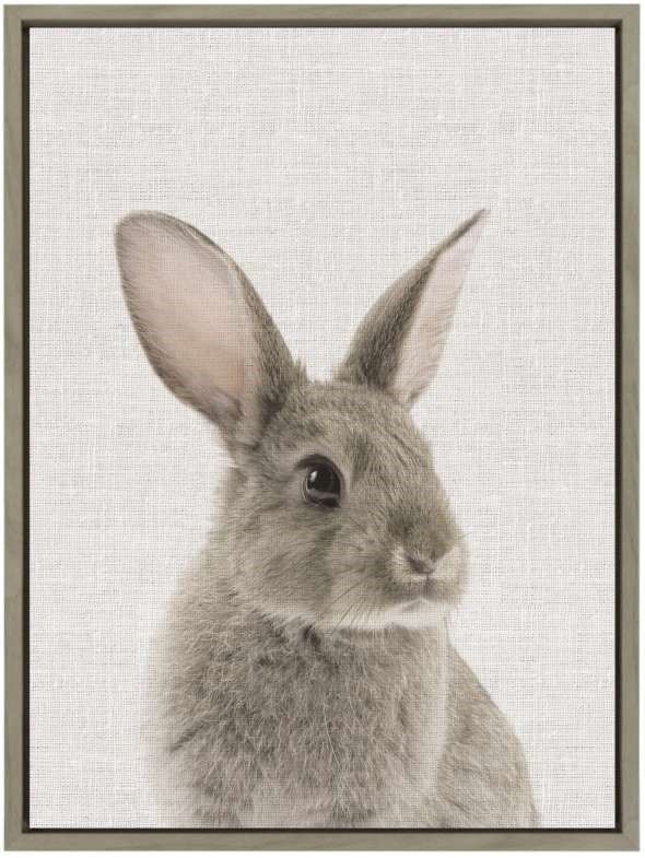 Signature Design by Ashley® Wittley 2-Piece Gray Bunny Wall Art-2