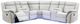Global Furniture USA UM02 3-Piece White Power Reclining Sectional-0
