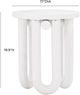 TOV Furniture Tildy White Concrete Indoor/Outdoor Side Table-2