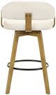 Armen Living Callah 4-Piece Amber Glow/White Barstool Set-5