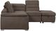 Mazin Furniture Platina 3-Piece Chocolate Right-Arm Facing Pullout Sleeper Sectional and Chaise with Storage Ottoman-4