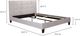 Moe's Home Collection Eliza Light Grey King Bed-2