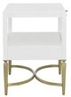 Fairfield® East Camden Antique Brass/Pearl Nightstand-4
