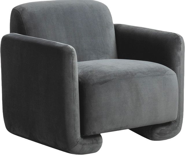 Moe's Home Collection Fallon Shadow Grey Accent Chair-0