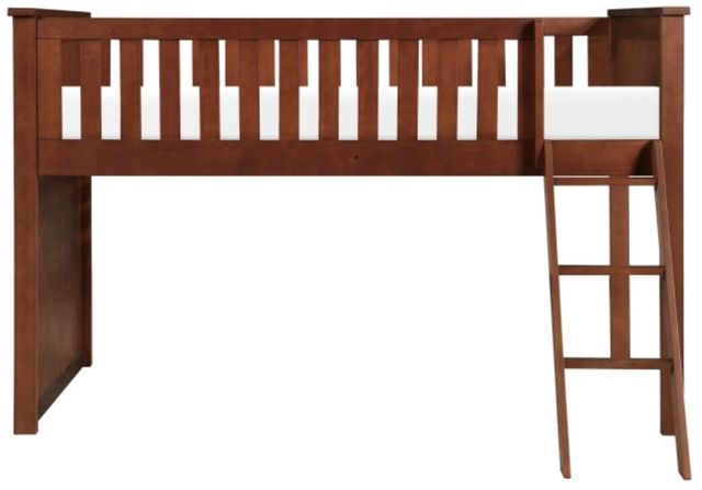 Homelegance® Rowe Dark Cherry Youth Twin Low Loft Bunk Bed-2