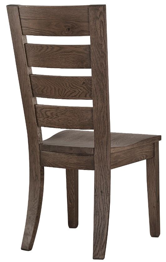 Artisan & Post by Vaughan-Bassett Dovetail Aged Gray Horizontal Slat Dining Side Chair-2