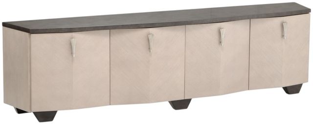 Michael Amini® Fantosini Silver Leaf Media Cabinet-0