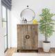 Classic Home Vivienne Distressed Taupe Bar Cabinet-1