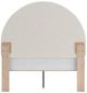 Signature Design by Ashley® Arloster Tan/White Upholstered Full Panel Headboard-2