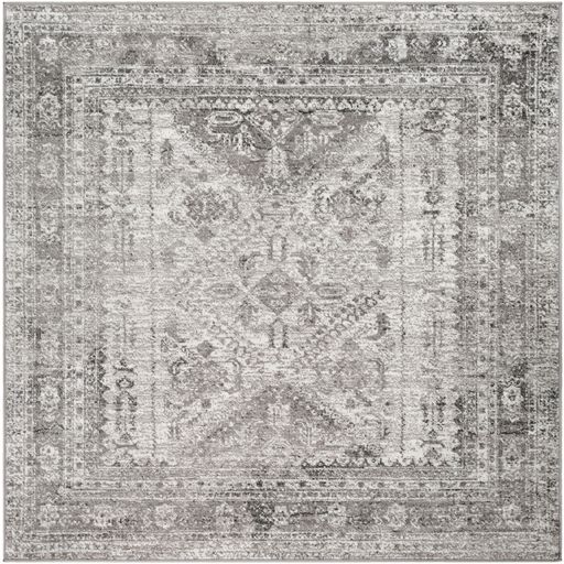 Surya Monte Carlo Light Gray 7' Square Rug-0