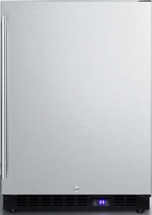 Summit® 24" 4.7 Cu. Ft. Stainless Steel Outdoor Upright Freezer-0