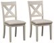 Liberty Furniture Thornton 2-Piece Cream X Back Side Chairs-0