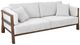 International Furniture Direct Roots Stained Brown/White 93" Upholstered Sofa-0