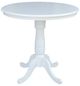 John Thomas Furniture® Dining Essentials Pure White Round Dining Table-0