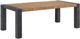Elements International Breckenridge Oak Dining Table with Black Base-0