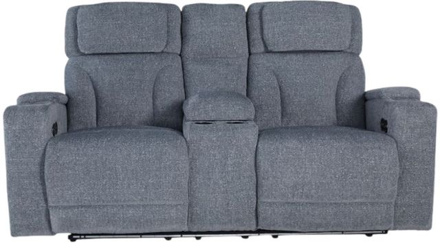 Signature Design by Ashley® Studio Cave Steel Power Reclining Loveseat with Adjustable Headrest-1