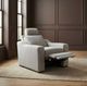 Liberty Furniture Archer Hampstead Dove Power Recliner with Power Footrest and Zero Wall-1