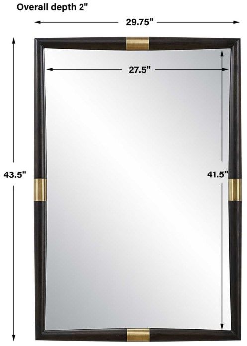 Uttermost® Larkin Antique Brass/Black Mirror-2
