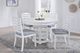 American Woodcrafters Heritage Coast 5-Piece Coastal White Pedestal Dining Table Set-1